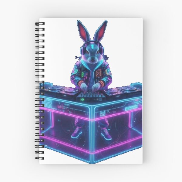 Item preview, Neon DJ Bunny designed and sold by vekotpu.