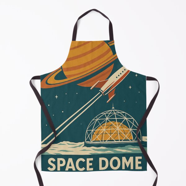 Item preview, Retro Future Space Dome Hotel - Vintage Galactic Travel Poster designed and sold by TSE DESIGN.