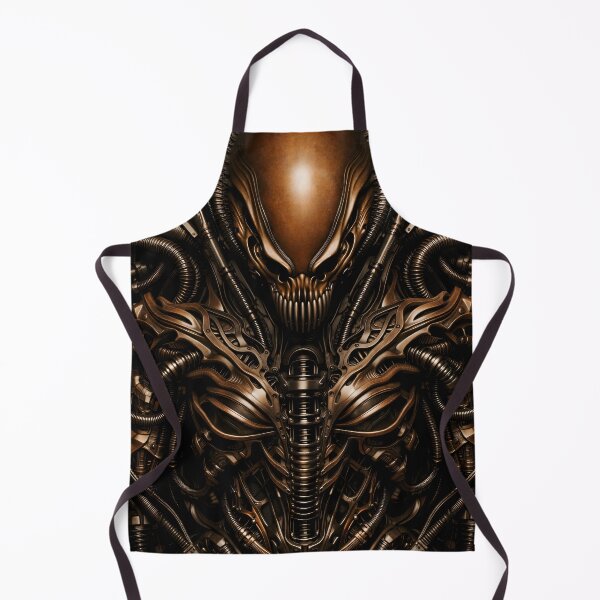 Item preview, Bronze Biomech Alien designed and sold by Kaleidoscope Print.