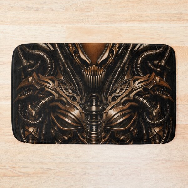Item preview, Bronze Biomech Alien designed and sold by Kaleidoscope Print.