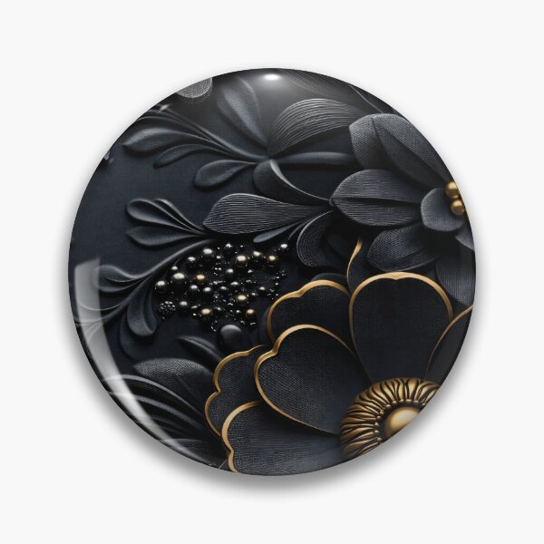 Item preview, Noir Gold Blossom designed and sold by Kaleidoscope Print.