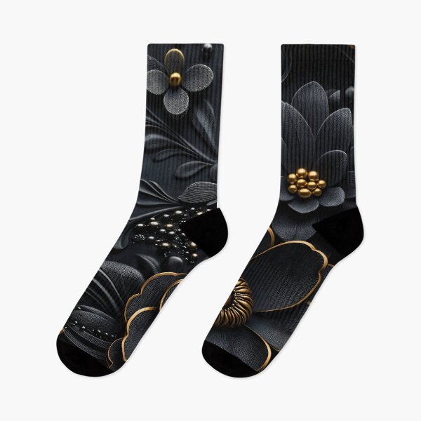 Item preview, Noir Gold Blossom designed and sold by Kaleidoscope Print.
