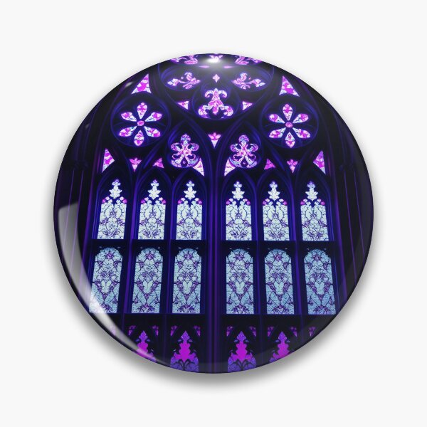 Item preview, Blue and Violet Stained Glass Castlecore designed and sold by Sachie's Studio.