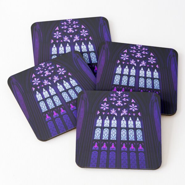 Item preview, Blue and Violet Stained Glass Castlecore designed and sold by Sachie's Studio.