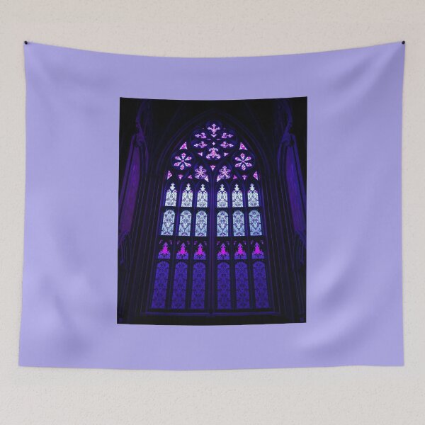Item preview, Blue and Violet Stained Glass Castlecore designed and sold by Sachie's Studio.