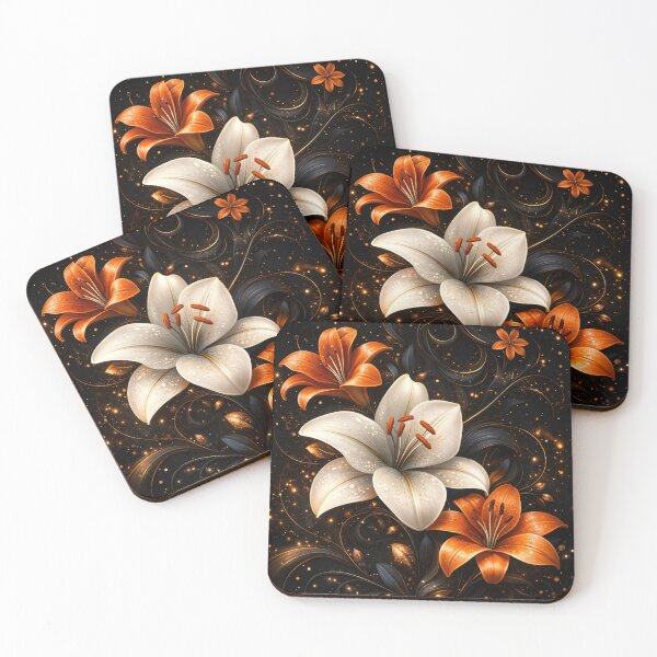 Item preview, Midnight Lily Glow designed and sold by Kaleidoscope Print.