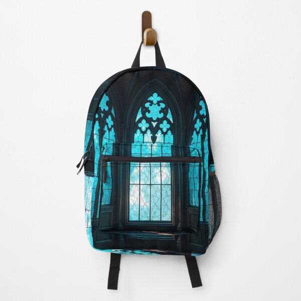 Item preview, Aqua Stained Glass Castlecore designed and sold by Sachie's Studio.
