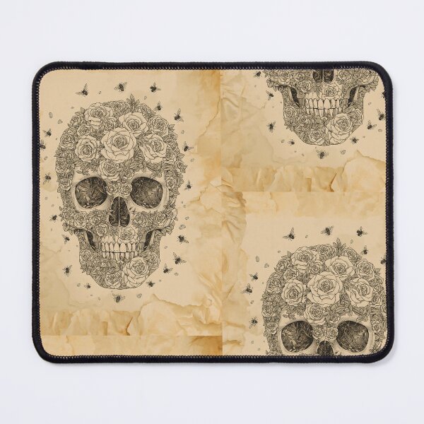 Item preview, FLORAL DECAY | Vintage Skull of Roses & Bees Illustration designed and sold by ThePromptStudio.