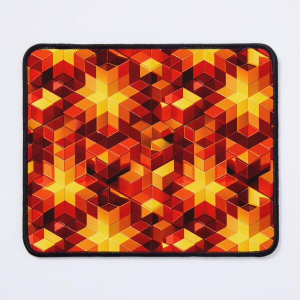 Item preview, Ember Cube Mosaic designed and sold by Kaleidoscope Print.