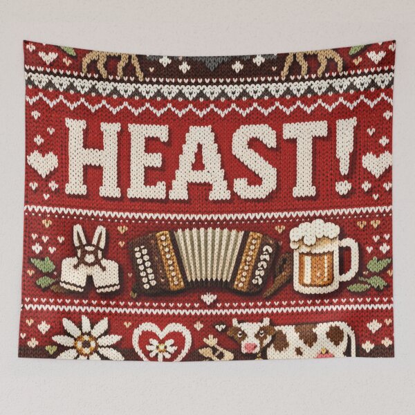 Item preview, Hey! Austrian humor in a traditional knitwear design look designed and sold by Mauswohn.
