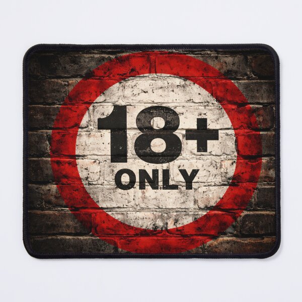 Item preview, 18+ Only Wall Sign designed and sold by Kaleidoscope Print.