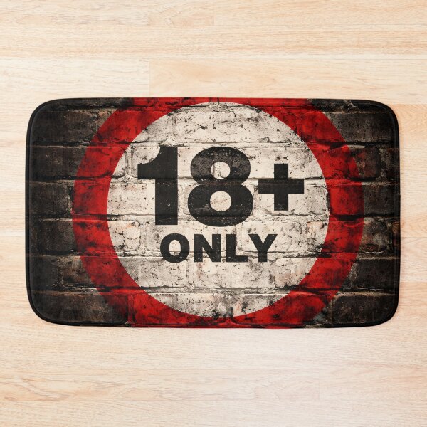Item preview, 18+ Only Wall Sign designed and sold by Kaleidoscope Print.