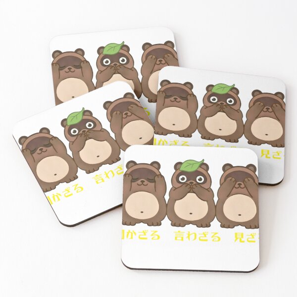 Item preview, Three wise civet cats designed and sold by Word_To_Word_Designs.