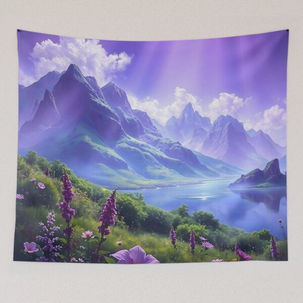 Item preview, Violet Landscape designed and sold by Sachie's Studio.