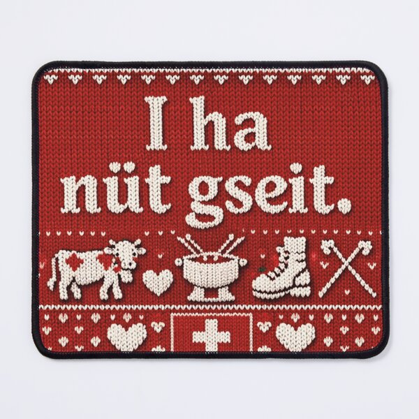 Item preview, I said nothing – Swiss knitting design designed and sold by Mauswohn.