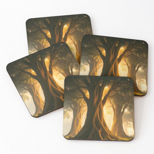 Item preview, Orange Glow Forest Landscape designed and sold by Sachie's Studio.