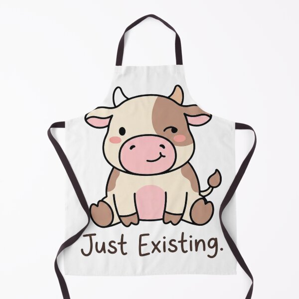 Item preview, Cute cartoon cow winking and sitting with a smile, conveying a relaxed mood designed and sold by rajeshbac.