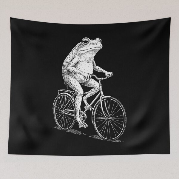 Item preview, Cycling Bicycle Frog Vintage Cyclist Funny Biker Animal designed and sold by GrandeDuc.
