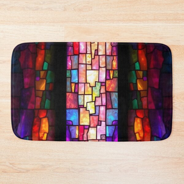 Artikelvorschau, Triptychon Buntglas entworfen und verkauft von Sachie's Studio.