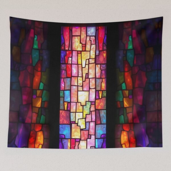 Item preview, Triptych Stained Glass designed and sold by Sachie's Studio.