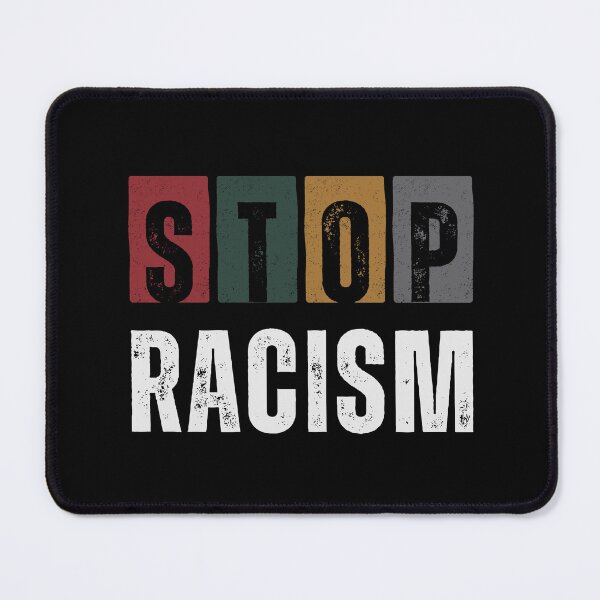 Item preview, Stop Racism Retro Typography Statement Design designed and sold by ConfuseLab Alt.