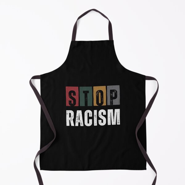 Item preview, Stop Racism Retro Typography Statement Design designed and sold by ConfuseLab Alt.