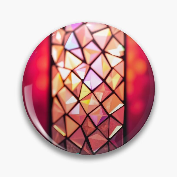 Item preview, Pink Bokeh Stained Glass designed and sold by Sachie's Studio.