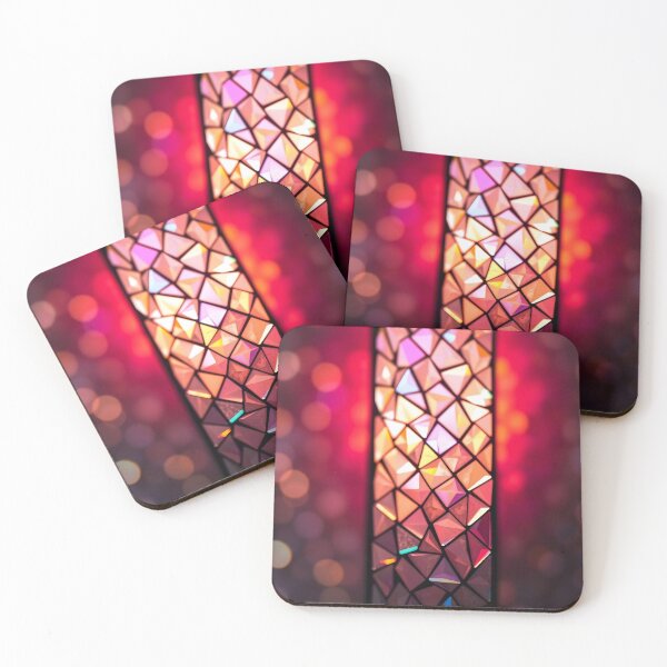 Item preview, Pink Bokeh Stained Glass designed and sold by Sachie's Studio.