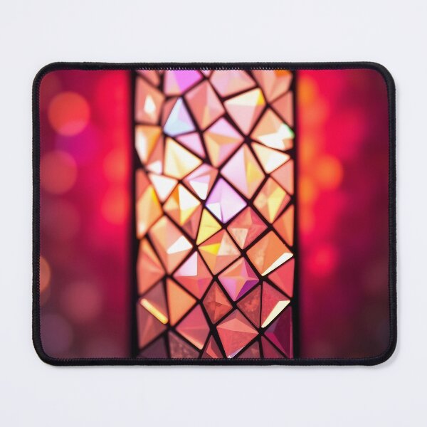 Item preview, Pink Bokeh Stained Glass designed and sold by Sachie's Studio.