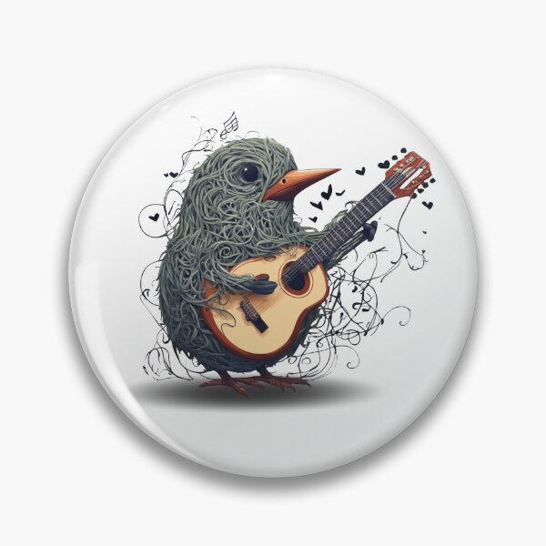 Item preview, Love Tangled Songbird with Guitar designed and sold by Still Wild MN.