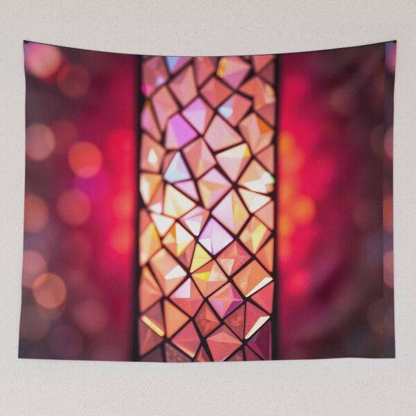 Item preview, Pink Bokeh Stained Glass designed and sold by Sachie's Studio.