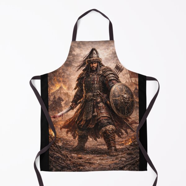 Item preview, Ancient Steppe Warrior – Epic Nomadic Fighter, Hun & Mongol Inspired Fantasy Art designed and sold by Dominik1994.
