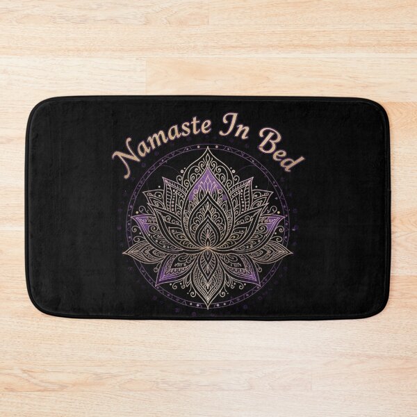 Item preview, NAMASTE IN BED funny Yoga Lotus Mandala - Lazy Day Meditation Humor designed and sold by Jt41.