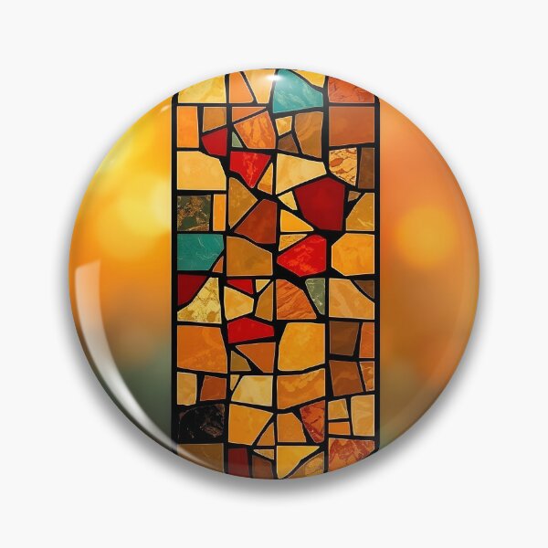 Item preview, Orange Bokeh Stained Glass designed and sold by Sachie's Studio.
