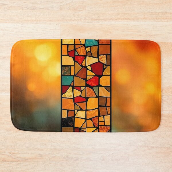 Item preview, Orange Bokeh Stained Glass designed and sold by Sachie's Studio.