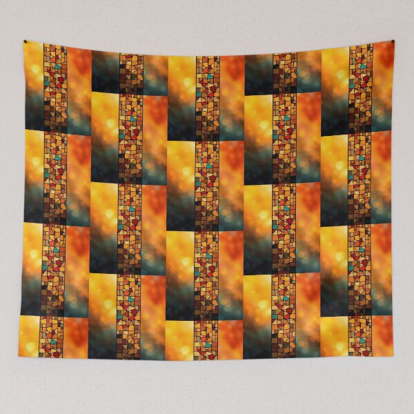 Item preview, Orange Bokeh Stained Glass designed and sold by Sachie's Studio.