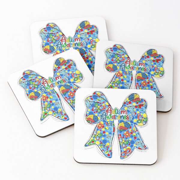 Item preview, Coquette Autism Awareness Bow designed and sold by Nemethadrian.