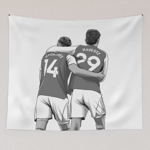 Item preview, Viktor Gyokeres and Kai Havertz Black and White Version designed and sold by Aldduardo.