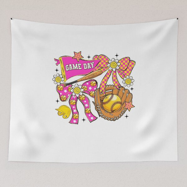 Item preview, Coquette Gameday Softball Bow designed and sold by Nemethadrian.