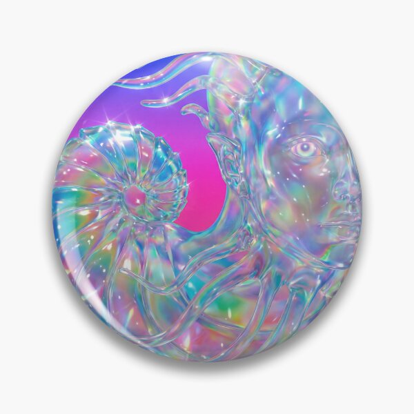 Item preview, Holographic Rainbow Face Nautilus Dream Art designed and sold by maboroshilab.