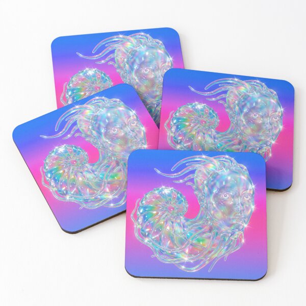 Item preview, Holographic Rainbow Face Nautilus Dream Art designed and sold by maboroshilab.