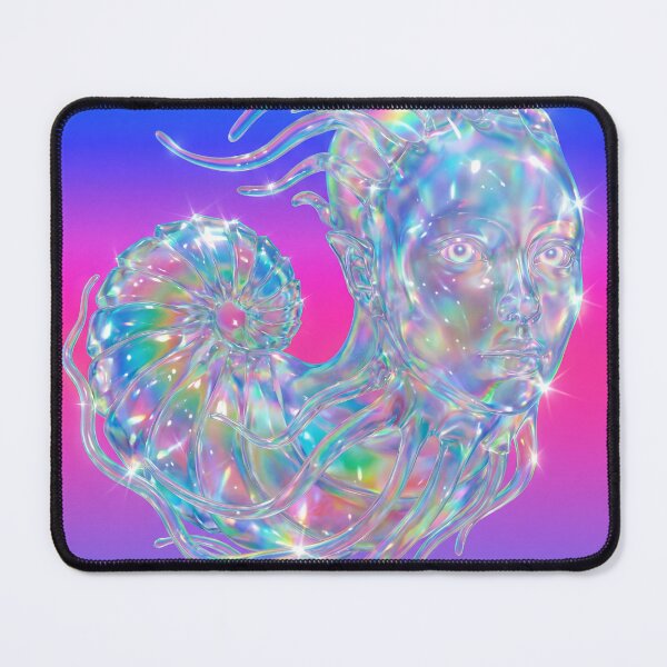 Item preview, Holographic Rainbow Face Nautilus Dream Art designed and sold by maboroshilab.