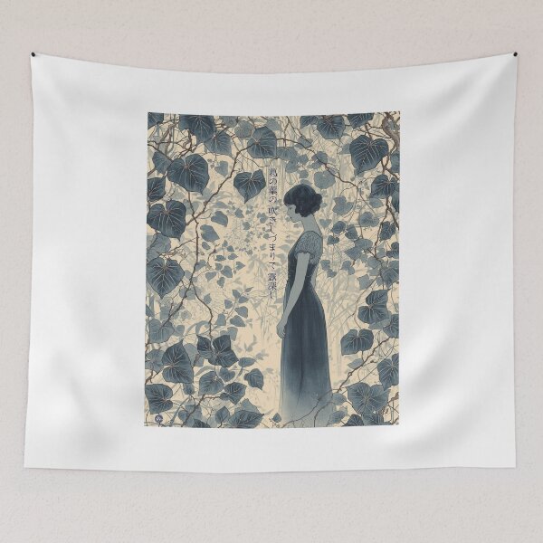 Item preview, DEEP DEW - Sugita Hisajo Haiku Bijinga Japanese Kanji Art designed and sold by KanjiShokunin.