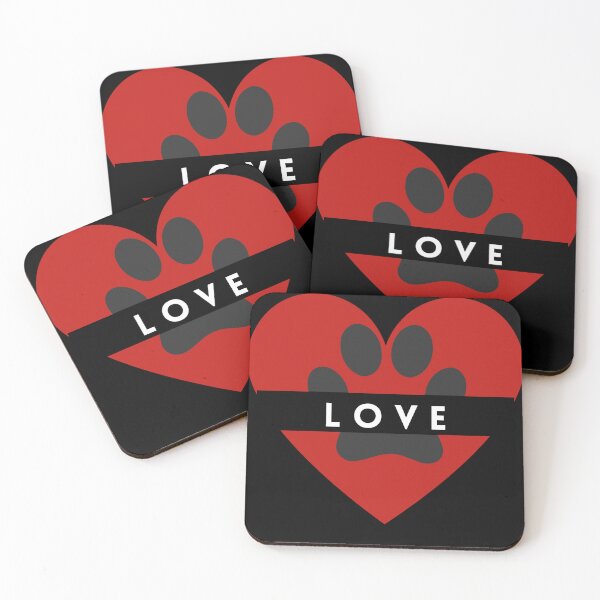 Item preview, Diseño de huella de pata de amor para amantes de las mascotas designed and sold by AlienTechs.