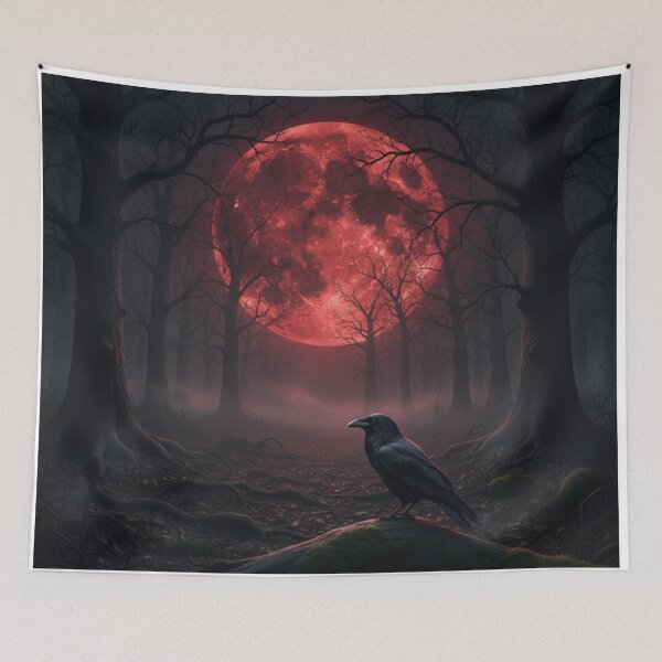 Item preview, Crimson Moon Raven designed and sold by PixelVibe782.