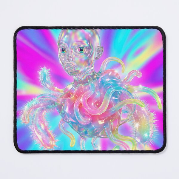 Item preview, Dreamy Pastel Holographic Octopus Creature designed and sold by maboroshilab.