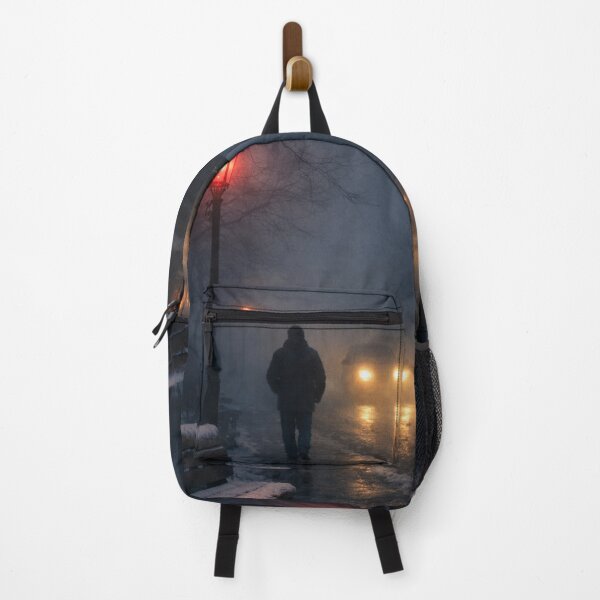 Item preview, Red Streetlight in the Fog designed and sold by PixelVibe782.