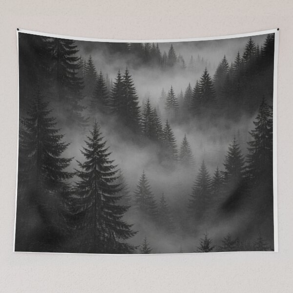 Item preview, Silent Fog Forest designed and sold by PixelVibe782.