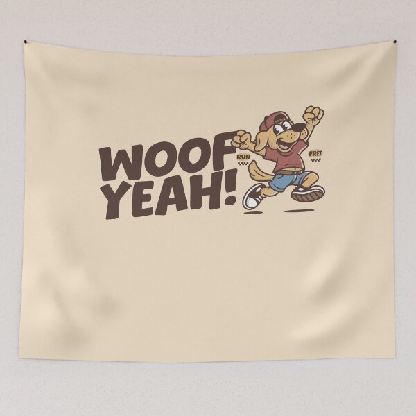 Item preview, Woof Yeah! happy Dog Cartoon designed and sold by adipra.