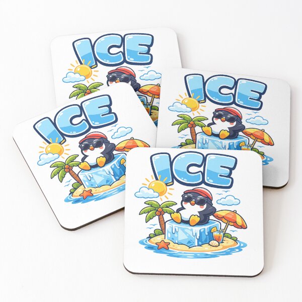 Item preview, Cute Summer Penguin on Ice – Chill Vibes Cartoon Design designed and sold by JordanInk Studio.